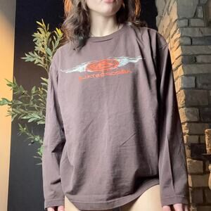 Y2k aeropostale brown long sleeve size large